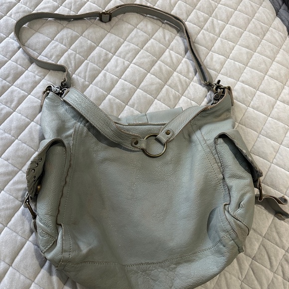 We The Free Soft aqua color Leather Shoulder Bag - Picture 2 of 5